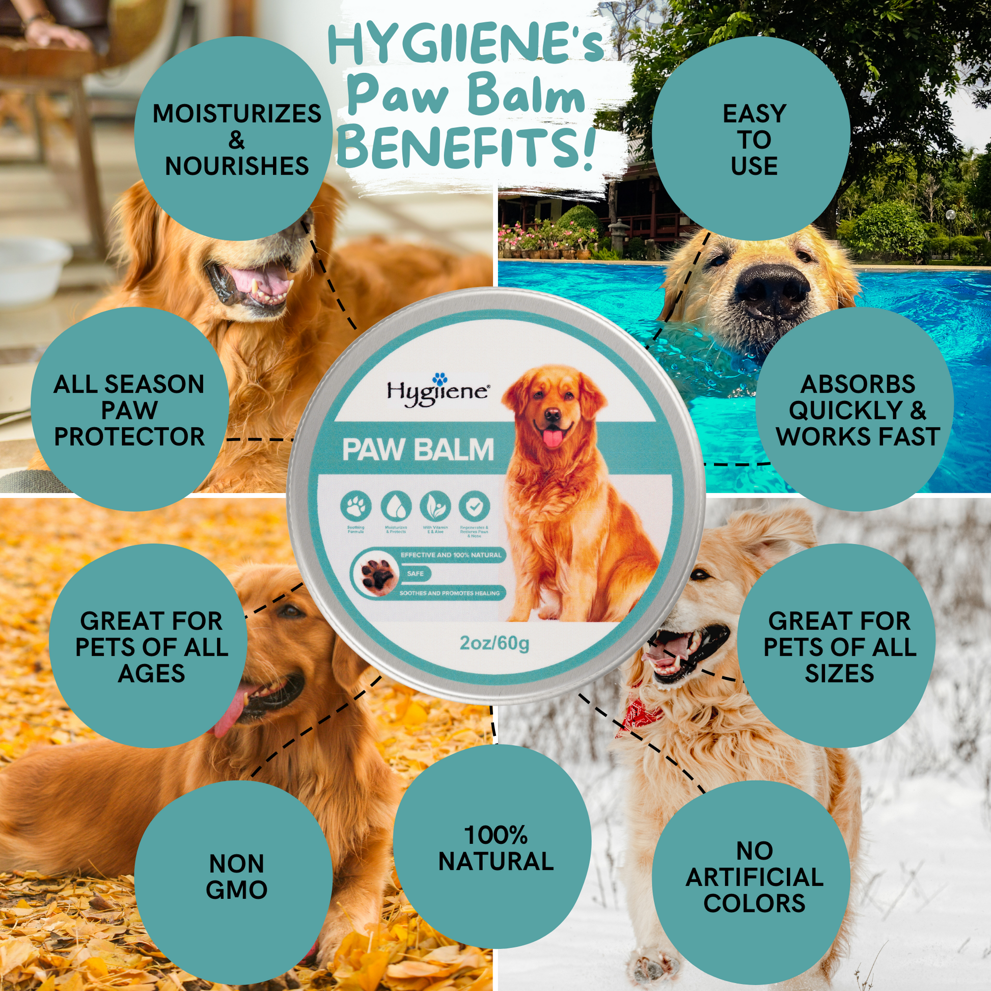 image of HYGIIENE paw balm benefits